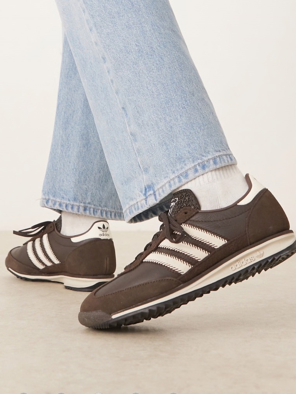 NWT adidas Women’s SL 72 original Brown & cream white  Retro Sneakers